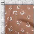 thumbnail image 2 of oneOone Rayon Brown Fabric Floral Fabric For Sewing Printed Craft Fabric By The Yard 56 Inch Wide, 2 of 4
