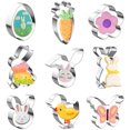 thumbnail image 1 of Boovnll Cake Pan, 9-Piece Easter Rabbit Mouldchicken Cake Mould Mould Stainless Steel Baking Utensils Mould, Kitchen Gadgets, Cake Pans, Round Cake Pans, 1 of 1