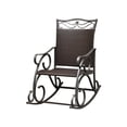 thumbnail image 1 of International Caravan Valencia Resin Patio Rocker in Chocolate, 1 of 2