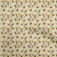 thumbnail image 1 of oneOone Rayon Yellow Fabric Floral Craft Projects Decor Fabric Printed By The Yard 56 Inch Wide, 1 of 4