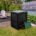 thumbnail image 2 of Gymax 80 Gallon Compost Bin Garden Waste Container Grass Food Trash Barrel Fertilizer, 2 of 10