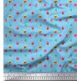 thumbnail image 1 of Soimoi Green polyester Crepe Fabric Artistic Flower & Geometric Decor Fabric Printed Yard 52 Inch Wide, 1 of 5