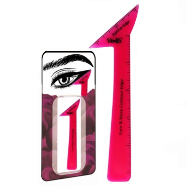 Pochoirs pour Eyeliner Yeux Crayon Réutilisable - Gel Liquide de Maquillage Imperméable Embouts Ailés pour Débutants Utilisation Fard à Paupières Sourcils Ensemble de Pinceaux Stylo Tampon Pochoir Taille-Crayon Doublure Noire Angle Petit Embout Ailé