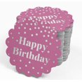 thumbnail image 4 of Inkdotpot 100 Pack Happy Birthday Favor Paper Tags Craft Real Silver Foil Hang Tags, 4 of 6