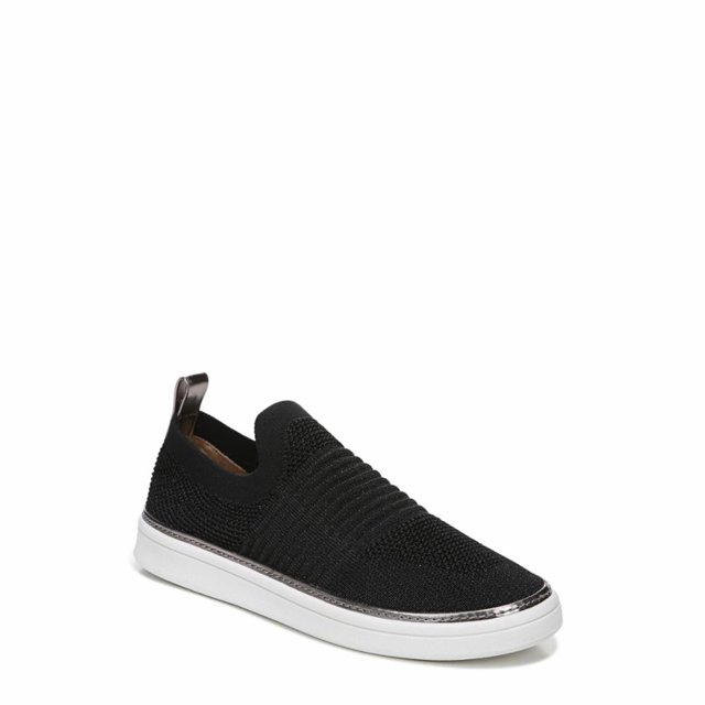 Lifestride NAVIGATE Noir/étain/metflyknit/metpu Espadrille Décontractée pour Femme à Enfiler avec une Tige en Toile Tricotée fly Noire à Bout Rond, une Semelle Blanche Sportive et des accents en Étain. Comprend une Languette de Tirage pour un Enfilage/retrait Faciles, un Système Souple et Confortable pour un Soutien Toute la Journée, flex et Amorti, et une Semelle de traction Synthétique pour la Stabilité. Conçue avec un Talon de 11⁄4 Po et un Matériau Lavable à la machine, Convient aux Largeurs Larges.