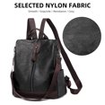 thumbnail image 2 of yeacher Sac à Dos en PU Élégant pour Femmes pour le Voyage, Conception Antivol, Multiples Poches, Imperméable et Durable, Sac Noir Rétro Décontracté, 2 of 6