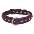 thumbnail image 1 of Genuine Leather Tooled Dog Collar | Handmade Collar | Rhinestone Collection | Perfect for Medium, Large and XL Dog Breeds | Stainless Steel Hardware | Brass Buckle, 1 of 3