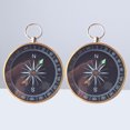 thumbnail image 3 of FRCOLOR mini compass 2Pcs Compass Keychain Portable Pocket Keyring Decorations Birthday Wedding Party Gift Favors,1.73"X0.47"X0.47", 3 of 4