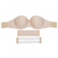 thumbnail image 3 of AMERTEER Women Strapless Clear Bra Invisible Strap Backless Push Up Lightly Padded Brassiere, 3 of 8