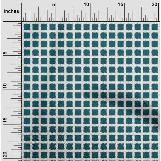 oneOone Viscose Jersey Fabric Check & Geometric Fabric Prints By Yard 60 Inch Wide