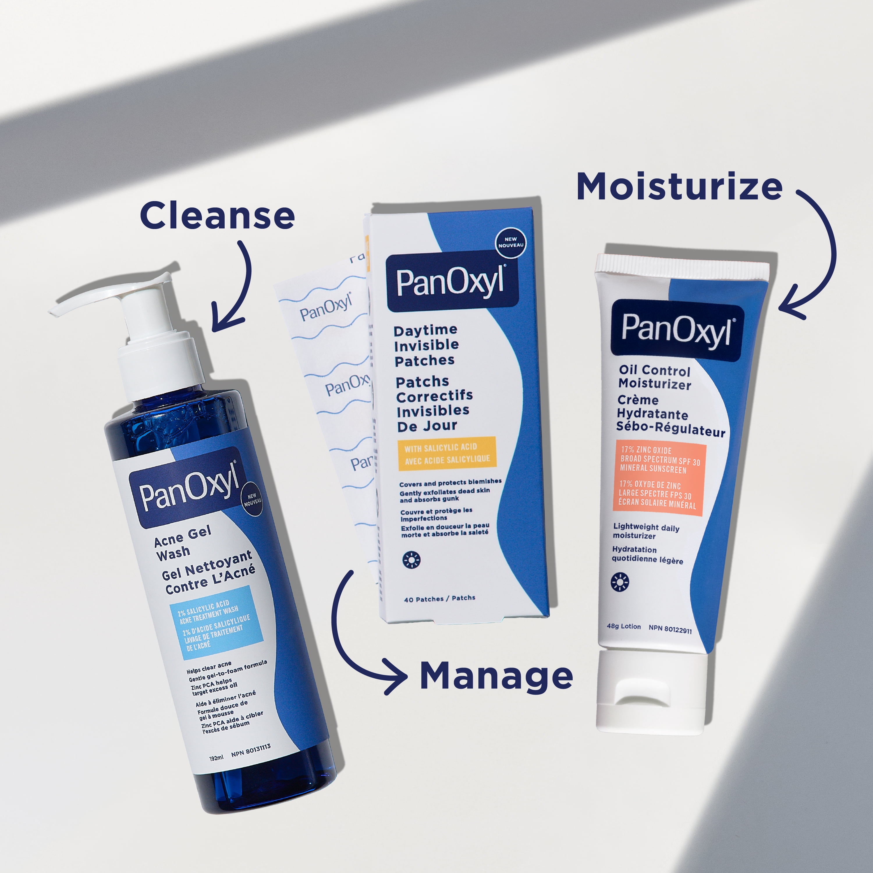 PanOxyl Patchs Correctifs Invisibles de Jour, Protection des Imperfections, Sans Latex