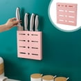 thumbnail image 1 of Qonioi Plastic Knife Organizer, Wall Mounted Kitchen Knife Rack, Modular ABS Storage Holder for Household Perforated Knives, 1 of 6