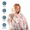 thumbnail image 3 of Bare Home Plush Sherpa Wearable Blanket - Fluffy & Soft - Lightweight - Adult, Camo - Pink, 3 of 7
