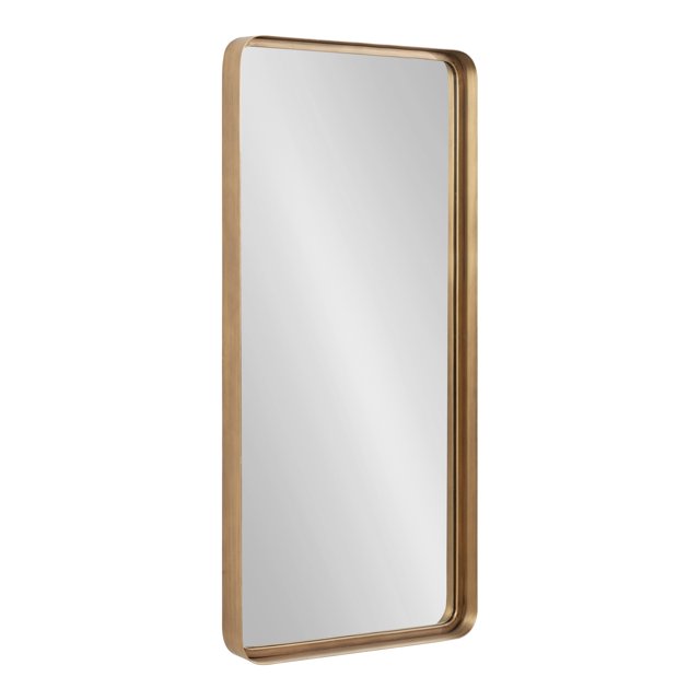 Kate and Laurel Armenta Framed Wall Mirror, Gold 20x42