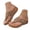 Brown, variant on Women's Slip On Thong Sandals Comfortable Wedge Flip Flops Breathable Clip Toe Non Slip Platform Beach Sandal Brown Size 9.5