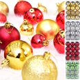 thumbnail image 1 of Vaidha 40mm Christmas Tree Bauble Hanging Home Party Ornament Decor, 1 of 2