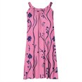 thumbnail image 4 of Ovzne Robes d'Été pour Femmes Robe pour Femme Robes d'Été Imprimées pour Femmes Coupe Ample Col en V Sans Manches Robes d'Été avec Poches Robes Grande Taille Robe Maxi Imprimée Liquidation, 4 of 4