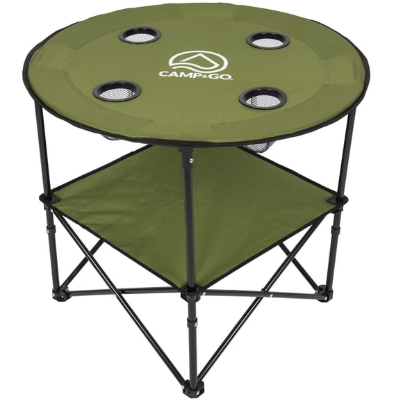 Table ronde portable en matériau denv. 71 cm (28 po)