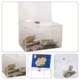 thumbnail image 2 of CUITING Clear Acrylic Box Multi-functional Ballot Box Suggestion Solicitation Box Voting Holder With Lock, 2 of 7