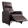 thumbnail image 1 of Electric Power Recliner Chair, Adjustable Back PU Leather Single Sofa with USB Port and Side Pockets for Living Room Theater, 1 of 8