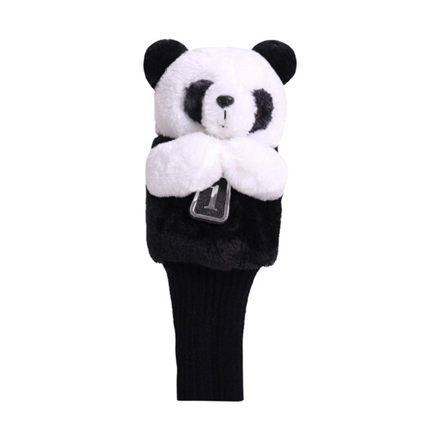 jinwen Baosity Housse de Tête de Club de Golf en Forme de Panda Protectrice pour Conducteur Animal Couvre-Chef pour