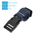 thumbnail image 2 of Unique Bargains Suitcase Belts with Quick Release Buckle Luggage Straps, Navy Blue 2 Pack, 2 of 5
