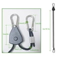 thumbnail image 3 of Graflsoa Lot de 4 Corde Réglable Robuste avec Roues en Métal pour Usage Extérieur, 2m Longueur, Capacité de Charge 68-75kg, Sans Manchon en Aluminium, 3 of 6