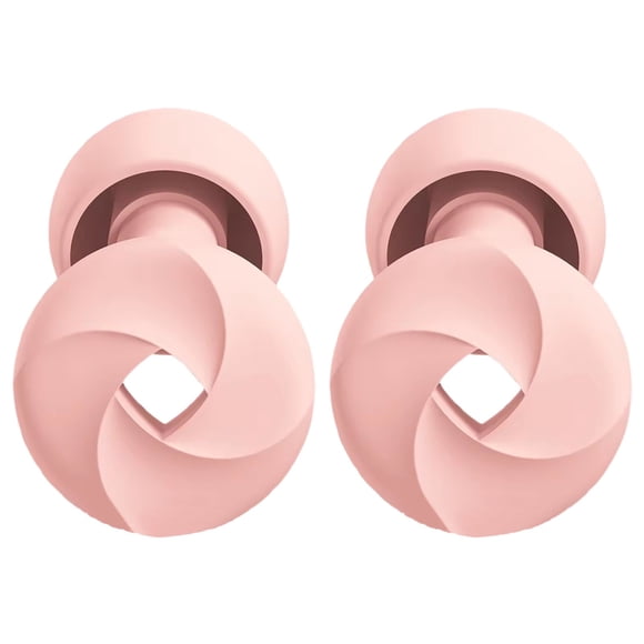 Tyeign Reusable Silicone Ear Plugs Noise Reduction 20-33 Db, Soft Moldable Sleep Earplugs for Travel Snoring Study, 4 Pairs with Case, 1 Pair of Earplugs
