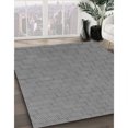 thumbnail image 3 of Ahgly Company Tapis d'Intérieur Lavable en Machine Carré Gris Foncé Transitionnel, 8 Pieds Carré, 3 of 7