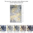 thumbnail image 2 of JV Home Area Rug Elegance Yellow Grey 4'x6' Washable Carpet Anti Slip, 2 of 7