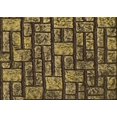 thumbnail image 1 of Ahgly Company Tapis Rectangulaire Lavable en Machine Intérieur Caramel Brun, 2 Pieds x 3 Pieds, 1 of 7