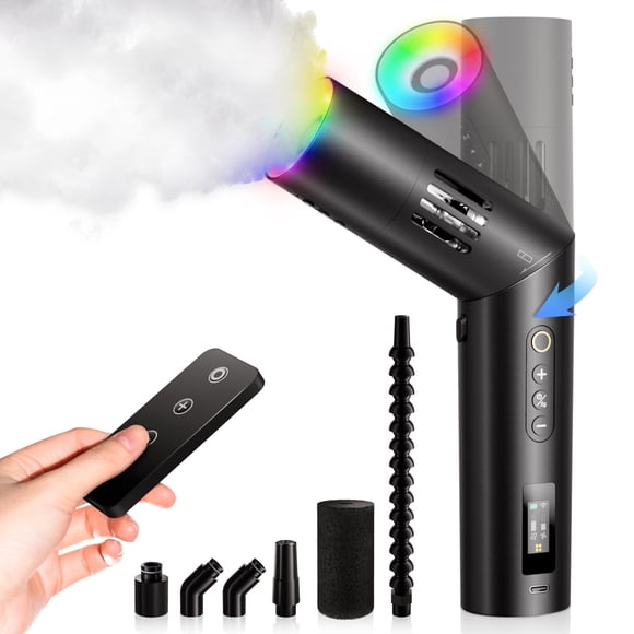 COLBOR CF5 Fog Machine Portable, Mini Machine à Fumée Portative 40W Rechargeable avec Télécommande pour Photographie Intérieur Extérieur Fête d'Halloween Cosplay