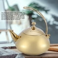 thumbnail image 4 of Théière, MAGT 1.5L Style classique en acier inoxydable Bouilloire Durable chauffe-eau rapide(Or), 4 of 9