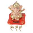 thumbnail image 2 of Solar Powered Shaking Head Ornament, Symbolic Exquisite ABS Decorative Hindu Elephant God Statue Funny  For Home Garden Car Dashboard, 2 of 8