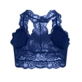 thumbnail image 3 of Soft Bralettes for Women Full-Coverage Bra Feature V-Neck Training Bra Style W-555 Blue 3XL, 3 of 3
