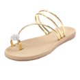 thumbnail image 3 of LSLJS New Set Toe Women's Roman Style Flat Bottom Diamond Herringbone Women's Slippers, 3 of 3