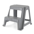 thumbnail image 1 of Gracious Living 16" Plastic 2 Step Portable Garage Home & Kitchen Stool, Gray, 1 of 10
