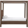 thumbnail image 4 of Meridian Furniture Salina Lit Simple Rembourré en Velours Brun, 4 of 11