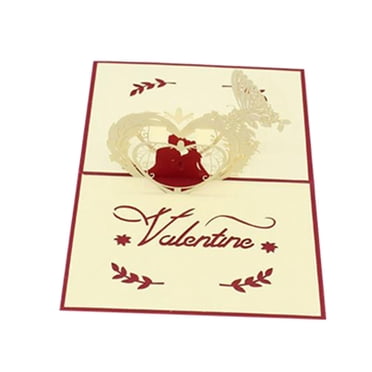 TIMIFIS Cartes de la Saint-Valentin Carte de la Saint-Valentin Carte de Vœux en Papier Carte de Bénédiction -Printemps