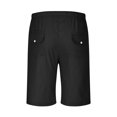 thumbnail image 3 of EOYWHK Big and Tall Linen Shorts for Men with Pockets,5" Inseam Summer Athletic Basketball Shorts,Quick Drying Breathable Elastic Waistband with Drawstring Pockets ,M-5XL, 3 of 5