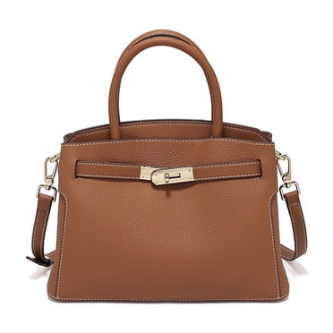 Sac pour Femmes en Cuir Véritable TOGO en Cuir de Vachette Pleine Fleur Luxe Léger Sac à Main Multifonction pour Dames Sac à Bandoulière à Poignée Supérieure