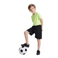 thumbnail image 2 of TOPTIE Short de Soccer pour Grands Garçons Jeunesse, Shorts de Course de 8 Pouces avec Poches-Noir-G/ 14-16, 2 of 7