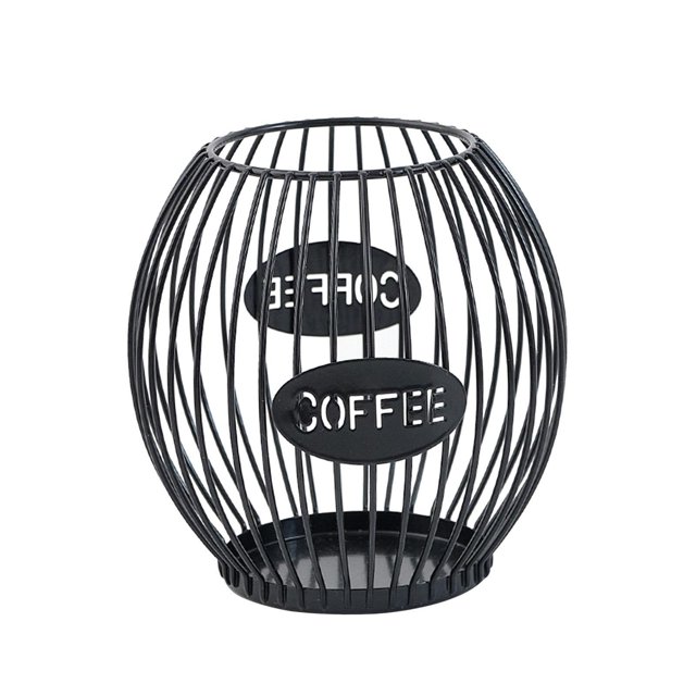jifeng Coffee Pod Holder Multipurpose Coffee Capsule Container for Kitchen Cafe Bar Black S