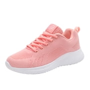 Running Sneakers Women Ladies Breathable Sneakers Breathable Non Slip Soft Sole Mesh Sneakers Tennis Walking Fashion Shoes Female Womens Sneakers Shoes(Pink,9)