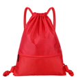 thumbnail image 1 of Cherryhome Backpack Bag, Waterproof Draw String Back Sack with Zip Pocket, Gym Drawstring Bags Swim Bag for Men Women, 1 of 4