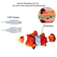 thumbnail image 5 of maskred Electric Cat Toy Simulation Plush Fish Shape Toy Doll USB Funny Interactive Pets Pillow for Cat Kitty Kitten No.5, 5 of 5