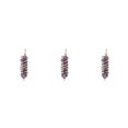 thumbnail image 2 of yingyy Wire Wrapped Charm Hanging Pendant Colorful Exquisite Crystal Crafting Necklace Keychains Earrings Accessories Amethyst 3Set, 2 of 6