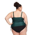 thumbnail image 3 of George Women's Plus Ruched Tankini, 3 of 6