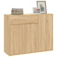 thumbnail image 2 of vidaXL Sideboard Sonoma Oak 88x30x70 cm Engineered Wood, 2 of 5