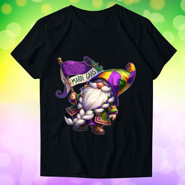 TIMIFIS T-Shirts pour Femmes Été Décontracté Coupe Classique Manches Courtes Col Rond T-Shirt Ample Carnavals T-Shirt à Imprimé Graphique